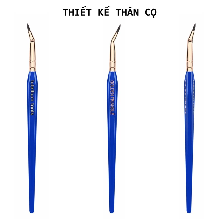 Cọ Kẻ Eyeliner Chuyên Nghiệp Đầu Gấp Bdellium Tools Golden Triangle B708 Bent Eyeliner