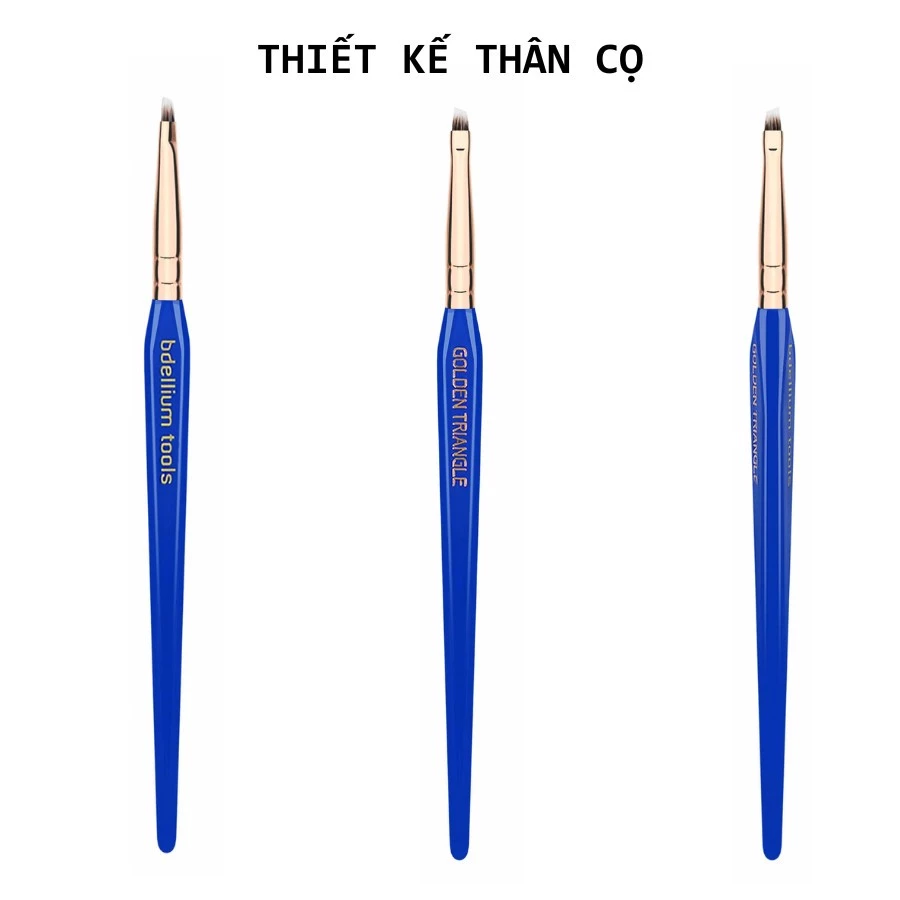 Cọ Mày Đầu Dẹt Siêu Mỏng Kẻ Liner Bdellium Tools Golden Triangle B760 Liner/Brow