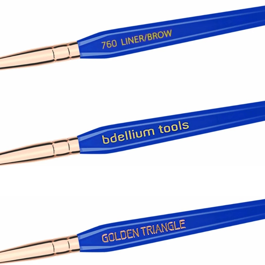 Cọ Mày Đầu Dẹt Siêu Mỏng Kẻ Liner Bdellium Tools Golden Triangle B760 Liner/Brow