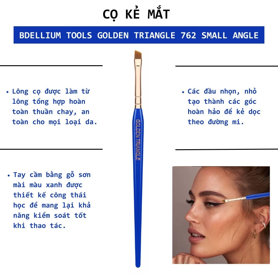Cọ Phẩy Sợi Mày Và Kẻ Mắt BDELLIUM TOOLS Small Angle B762
