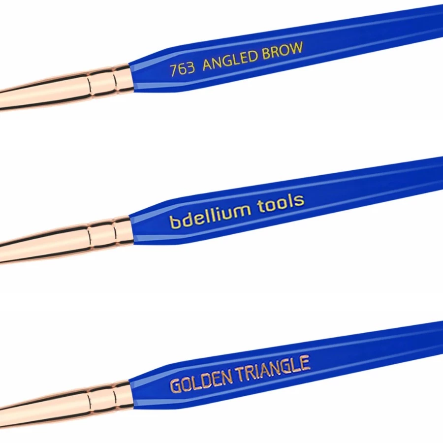 Cọ Phẩy Sợi Lông Mày Bdellium Tools Golden Triangle B763 Angled Brow