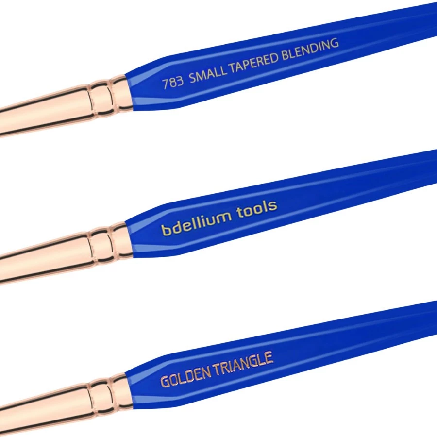 Cọ Tán Màu Mắt Tròn Nhỏ Bdellium Tools Golden Triangle B783 Small Tapered Blending