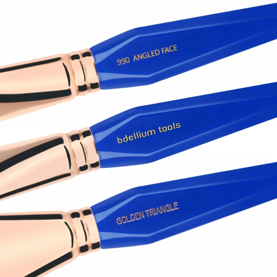 Cọ Tán Phấn Phủ Đầu Xéo Tạo Khối Bdellium Tools Golden Triangle B990 Angled Face