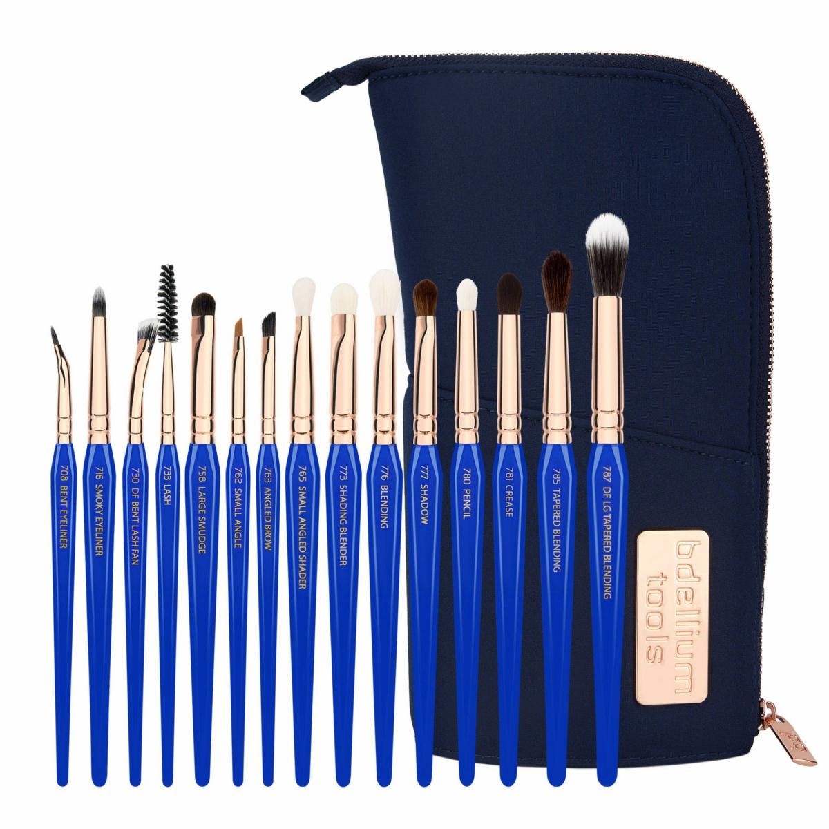 Bộ Cọ Trang Điểm Mắt 15 Cây BDELLIUM TOOLS Golden Triangle Eyes Only Complete GOLDENEYE