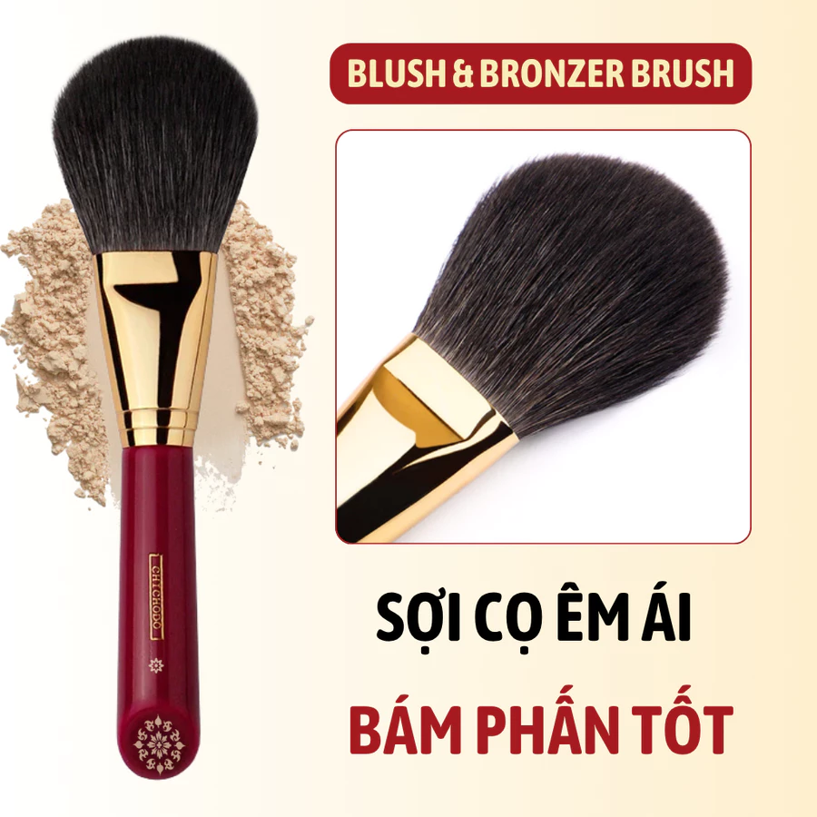 Cọ Phủ Phấn/Bronzer/Má Hồng CHICHODO Blush & Bronzer Brush C101