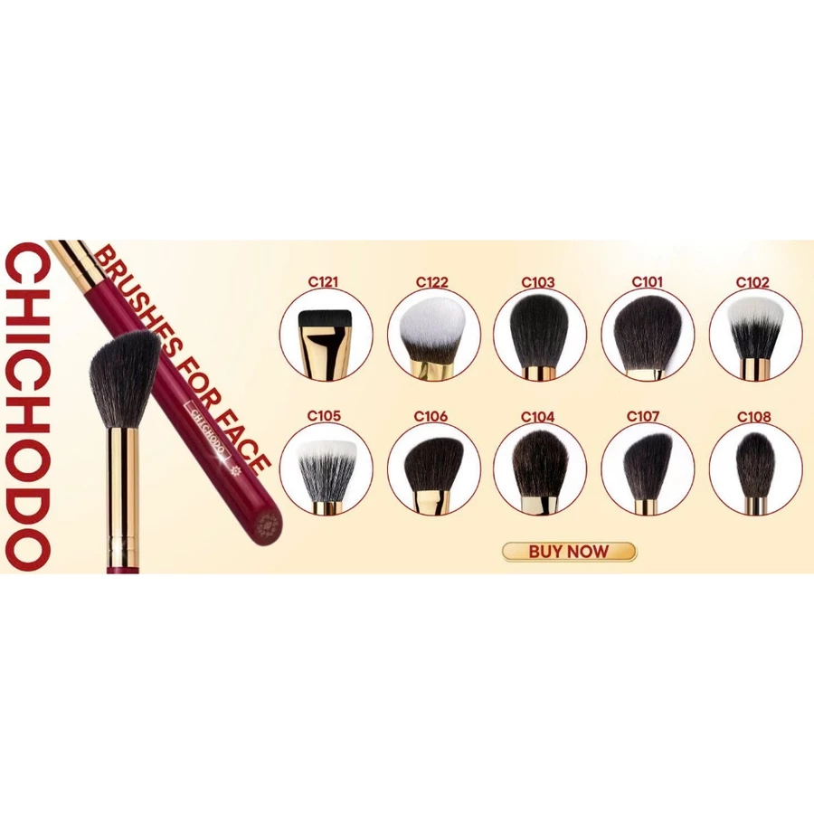 Cọ Phủ Phấn/Bronzer/Má Hồng CHICHODO Blush & Bronzer Brush C101