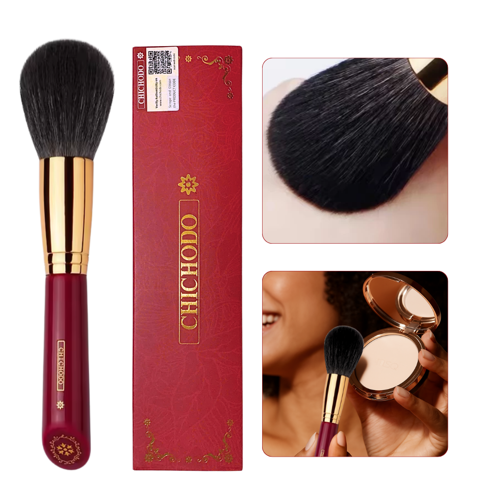 Cọ Phủ Phấn Tán Phấn Nén/Phấn Bột CHICHODO All Over Face Brush C103 Lông Mềm Bám Phấn