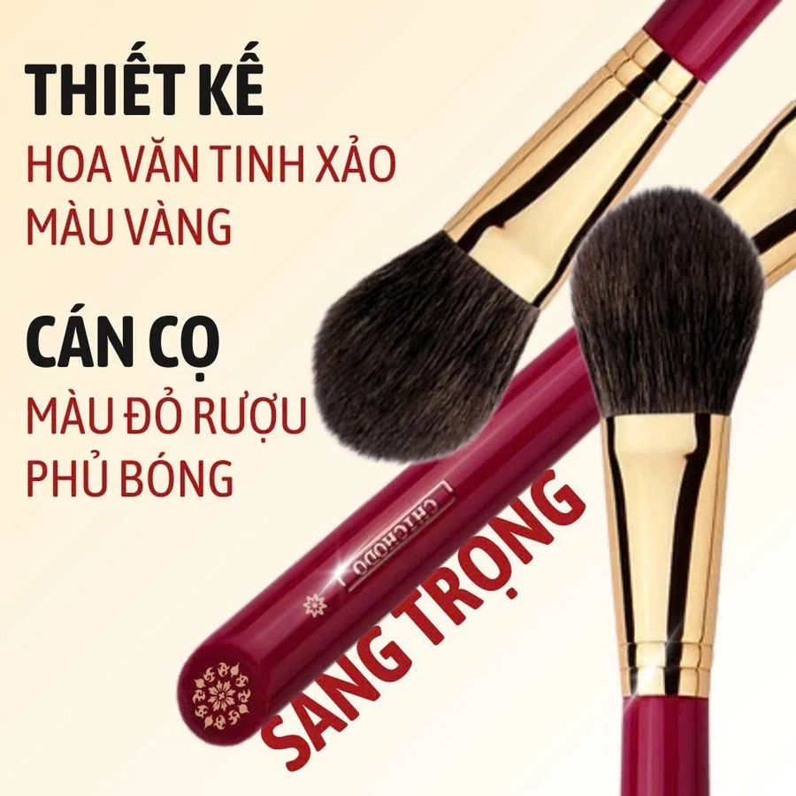 Cọ trang điểm CHICHODO Precision Blusher C104 - Cọ Má Hồng - Cọ Phủ Phấn Cọ Chichodo