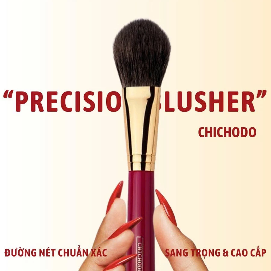 Cọ trang điểm CHICHODO Precision Blusher C104 - Cọ Má Hồng - Cọ Phủ Phấn Cọ Chichodo