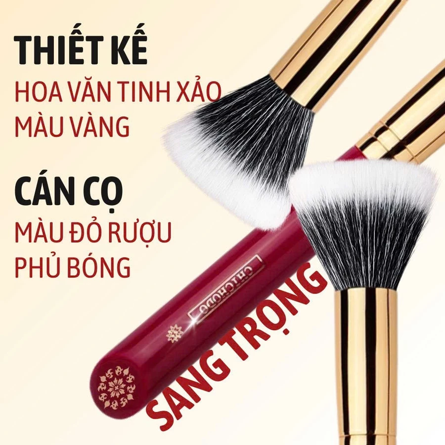 Cọ Tán Má Hồng – Phấn Phủ – Phấn Nền CHICHODO Finishing Brush C105 Lông Mềm Mịn Cao Cấp