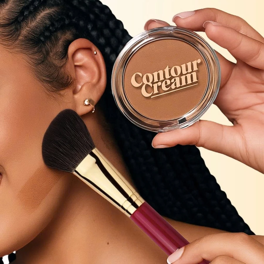Cọ Tán Má Hồng, Cọ Tạo Khối CHICHODO Angled Contour C106 Lông Mềm Tự Nhiên Bám Phấn Tốt