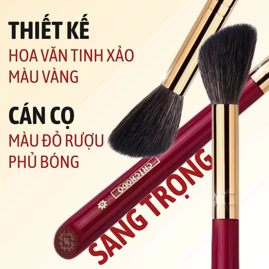 Cọ trang điểm má nhỏ CHICHODO Angled Multifunctional /hightlight/phủ nhỏ C107