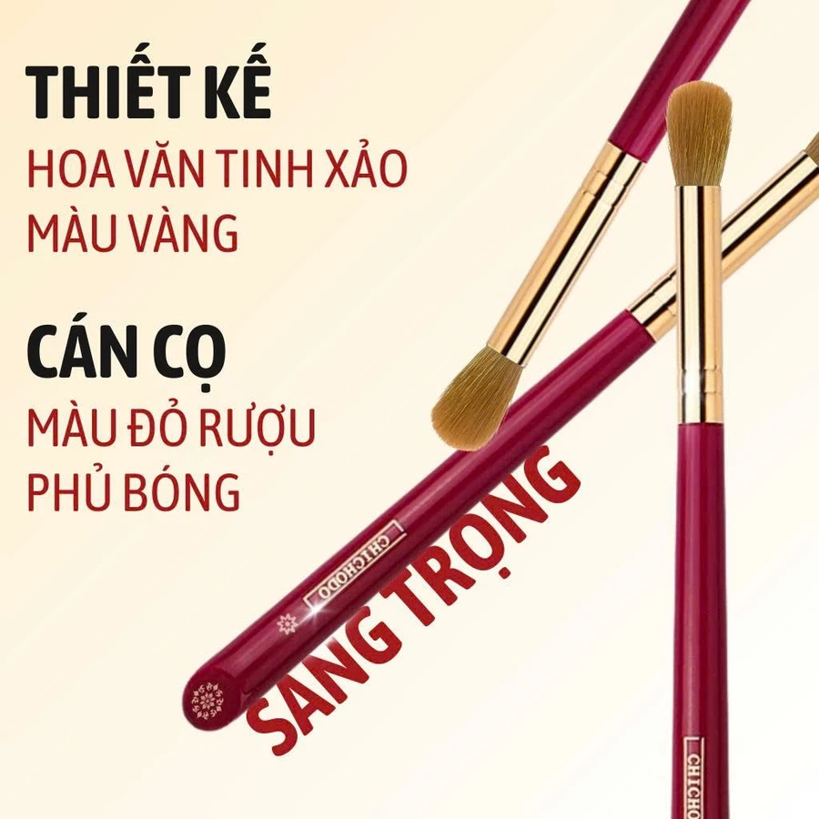 Cọ Highlight/Tán Bầu Mắt/Tán Ombre Mắt/Tán Hốc Mắt Chichodo Tapered Blending C109 Lông Mềm