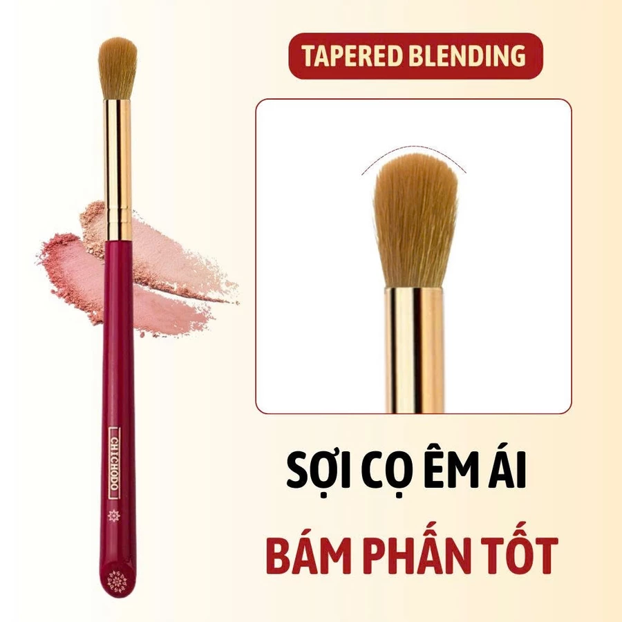 Cọ Highlight/Tán Bầu Mắt/Tán Ombre Mắt/Tán Hốc Mắt Chichodo Tapered Blending C109 Lông Mềm