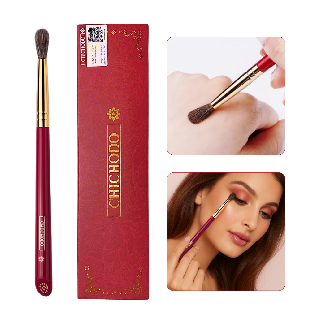 Cọ Tán Bầu Mắt – Nhũ – Tạo Chiều Sâu Mắt CHICHODO Crease C110 Lông Mềm, Bám Phấn