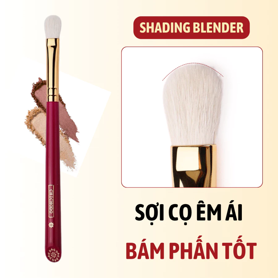 Cọ Tán Bầu Mắt/Tán Nhũ/Tán Ombre/Tạo Chiều Sâu Mắt CHICHODO Shading Blender C111