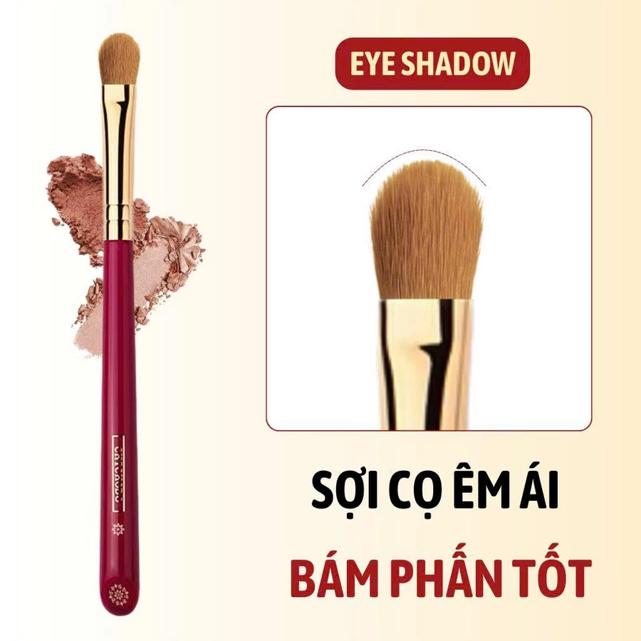 Cọ Tán Mắt Chichodo Eye Shadow Brush C113 – Lông Mềm Tự Nhiên, Tán Bầu Mắt & Nhũ Chuẩn Mịn