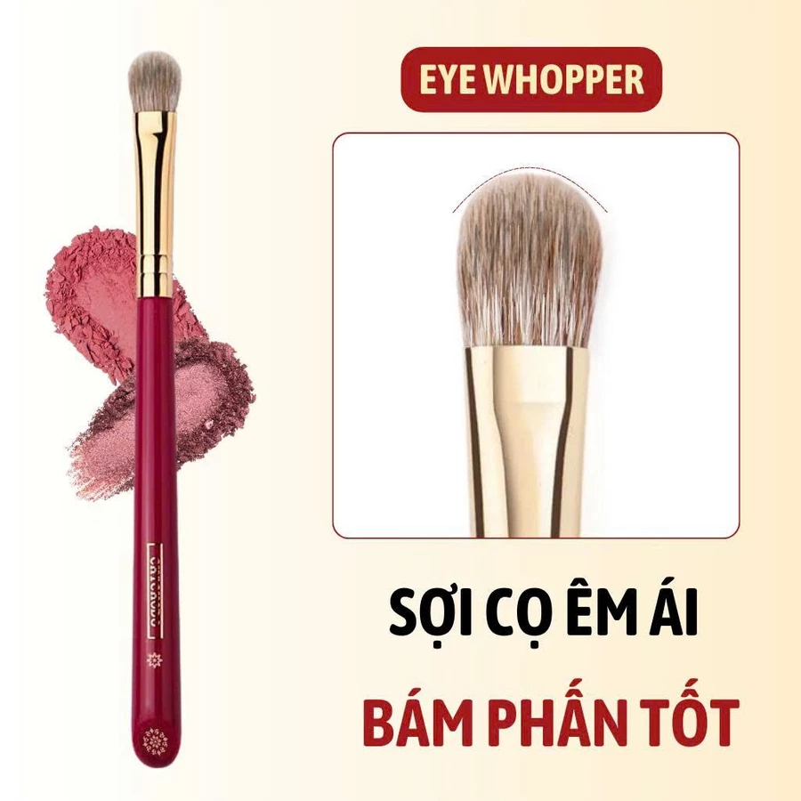 Cọ Tán Bầu Mắt, Nhũ, Đuôi Mắt CHICHODO Eye Whopper C115 Lông Tự Nhiên Mềm Mịn Bám Phấn Tốt