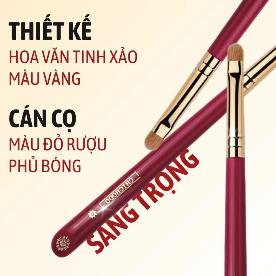 Cọ Tán Mắt/Viền Mí Dưới/Làm Sáng Đuôi Mắt CHICHODO Small Shader C116 Lông Mềm Tự Nhiên