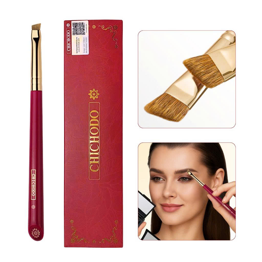 Cọ Tán Màu Chân Mày/Định Hình Khuôn Mày Đầu Xéo Lông Dày CHICHODO Angled Brow C118