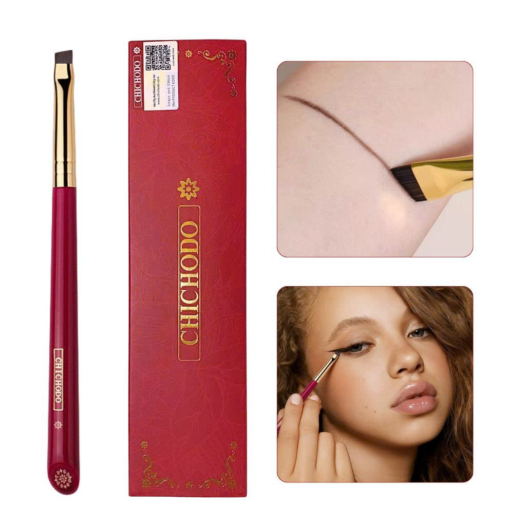 Cọ Kẻ Mắt, Định Hình Chân Mày CHICHODO Liner Brow Brush C119 Sợi Tự Nhiên Sắc Nét, Tém Mày
