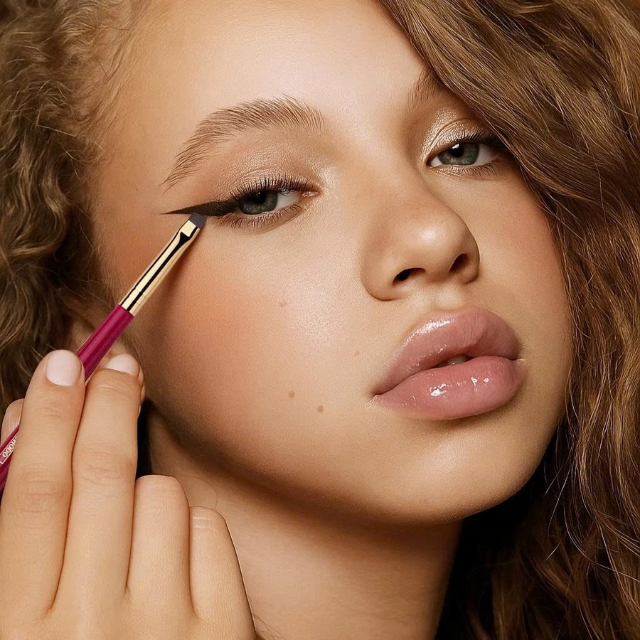 Cọ Kẻ Mắt, Định Hình Chân Mày CHICHODO Liner Brow Brush C119 Sợi Tự Nhiên Sắc Nét, Tém Mày