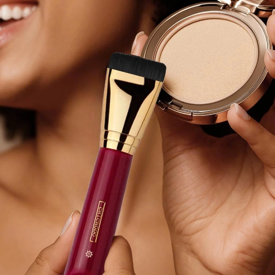 Cọ Đánh Kem Nền/Kem Lót Đầu Dẹp CHICHODO Thin Flat Foundation Brush C121 Lông Mềm Bám Phấn Tốt