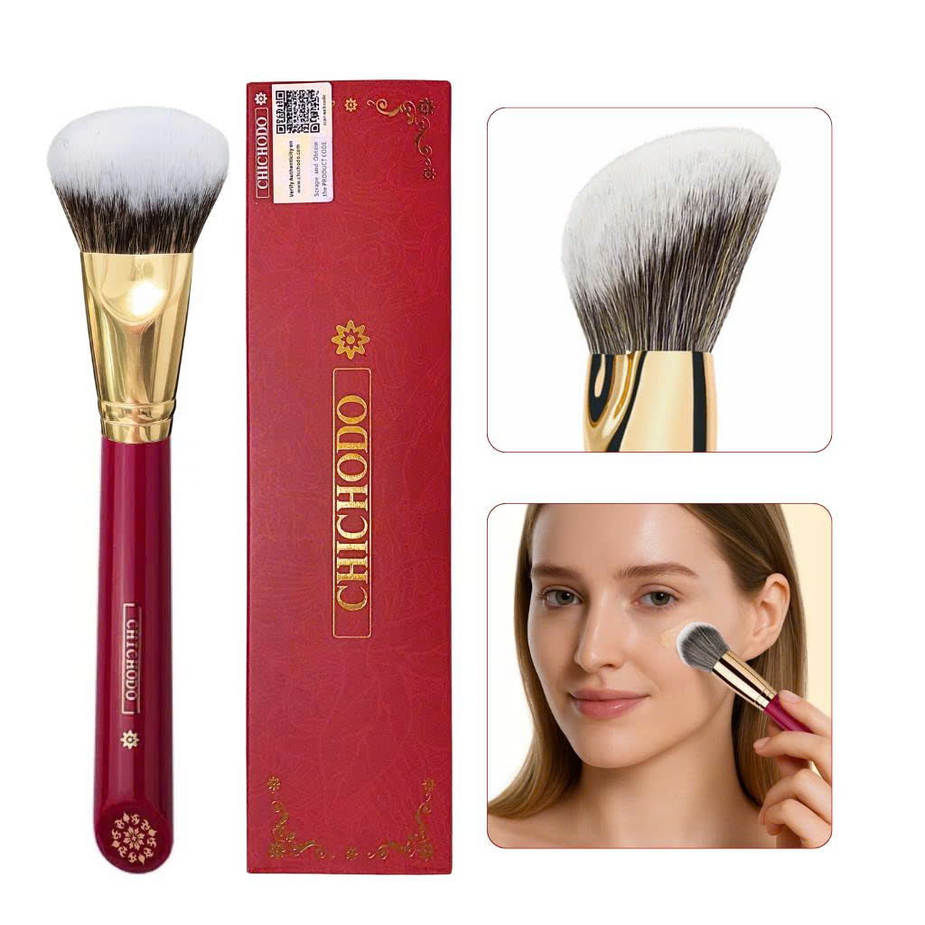 Cọ Đánh Nền, Má Hồng CHICHODO Angled Foundation/Powder C122 Cọ Vát cao cấp