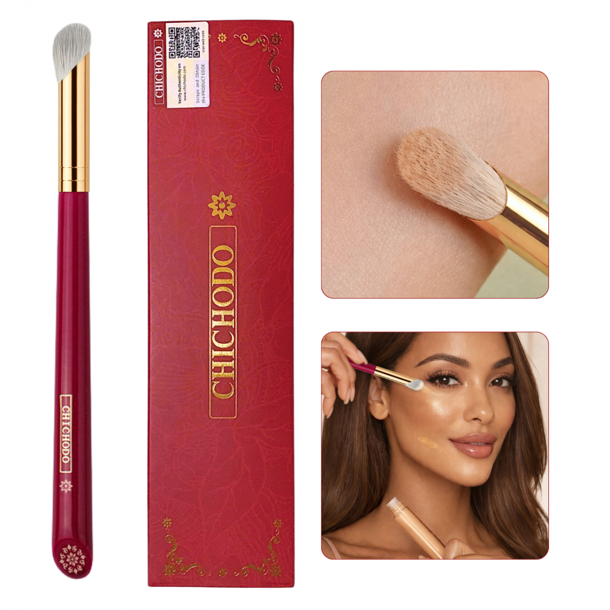 Cọ Che Khuyết Điểm/Highlight/Khối Mũi CHICHODO Slope Concealer Brush C125
