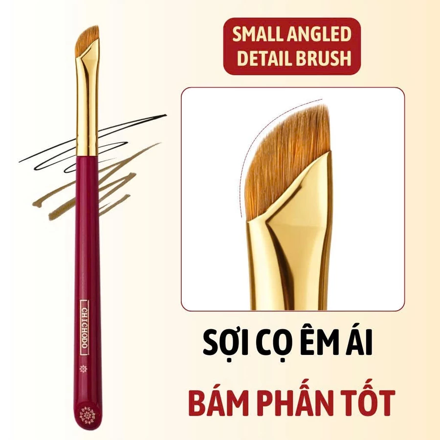 Cọ kẻ bọng mắt, tém mày, kẻ mắt siêu mảnh Chichodo Small Angled Detail C131
