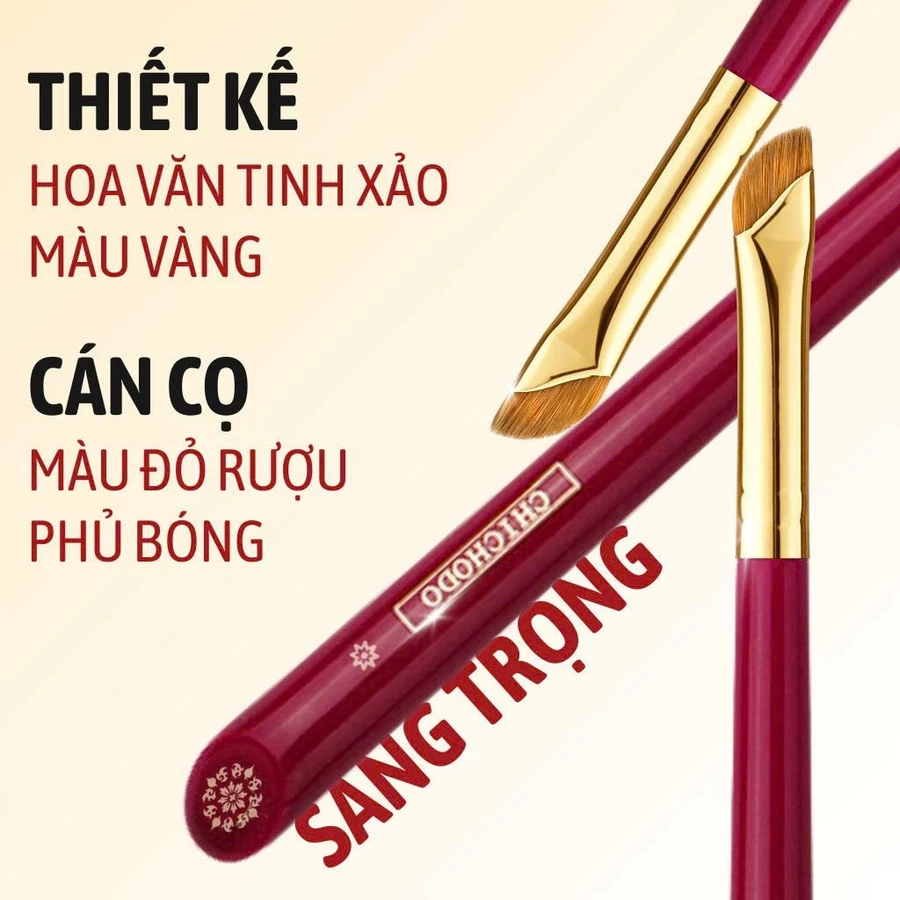 Cọ kẻ bọng mắt, tém mày, kẻ mắt siêu mảnh Chichodo Small Angled Detail C131