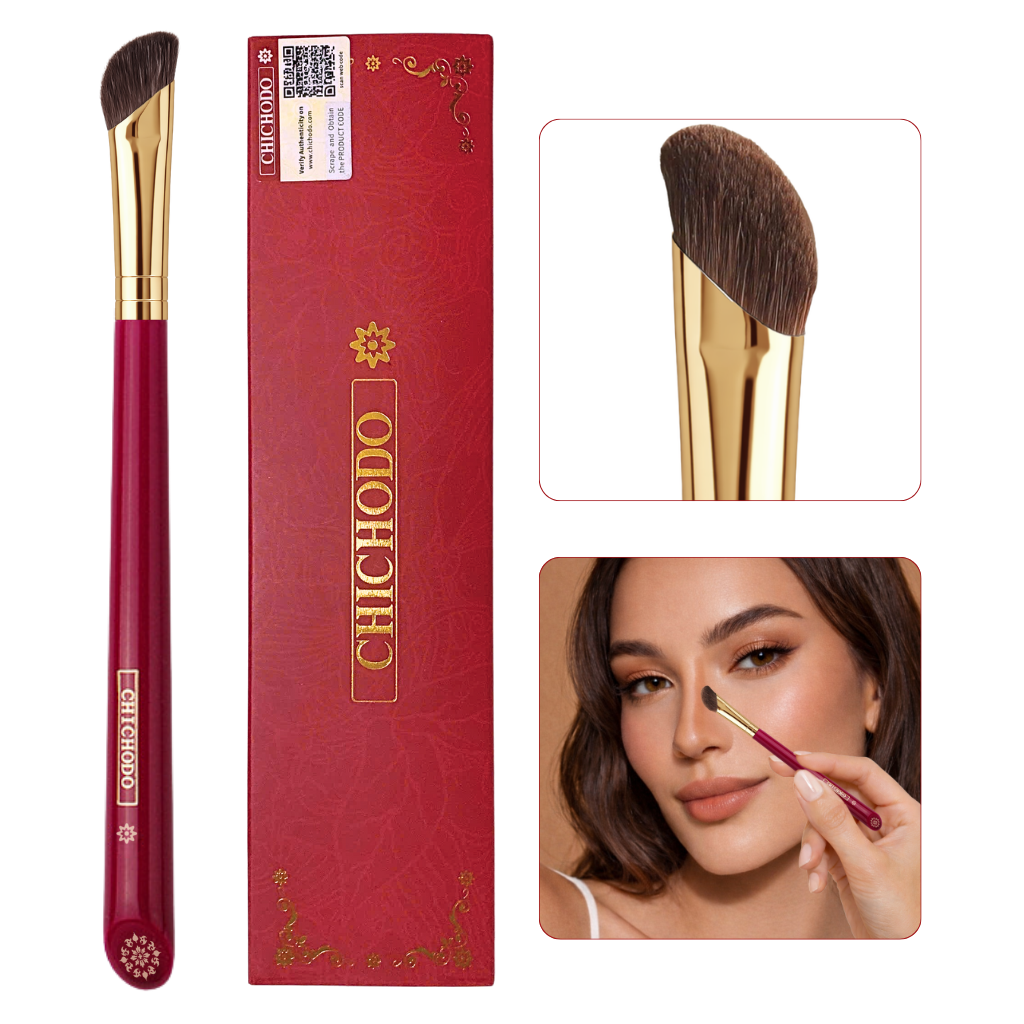 Cọ Tạo Khối Mũi/Highlight/Che Khuyết Điểm Đầu Xéo Chính Xác CHICHODO Angled Shadow Brush C132
