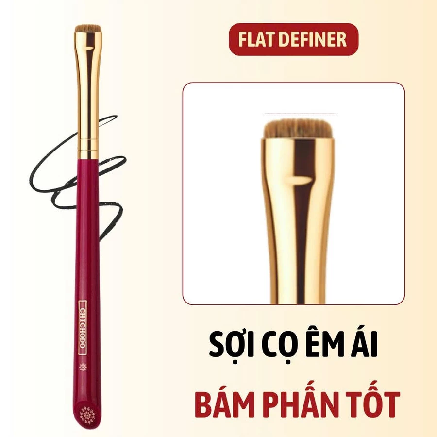 Cọ Kẻ Mắt/Vẽ Bọng Mắt/Kẻ Mày CHICHODO Flat Definer Brush C133