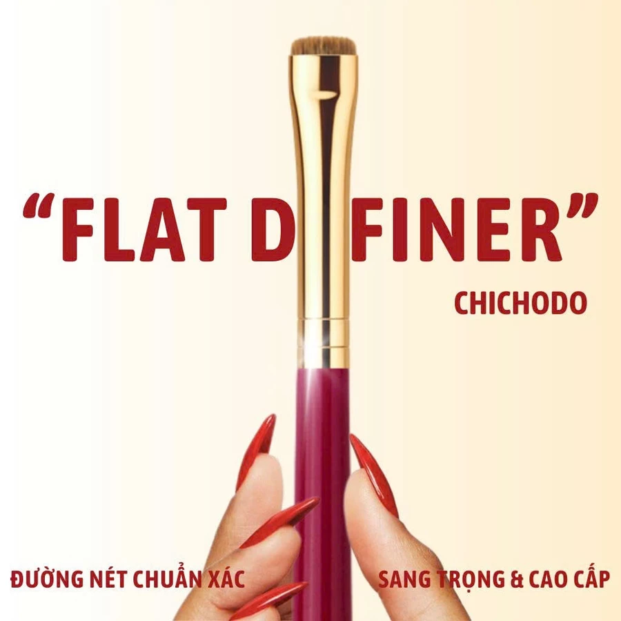 Cọ Kẻ Mắt/Vẽ Bọng Mắt/Kẻ Mày CHICHODO Flat Definer Brush C133