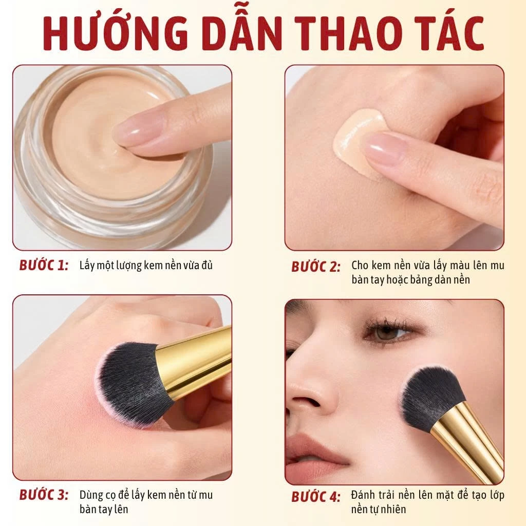 CHICHODO Cọ Tán Nền Đầu Vát -Cọ Tạo Khối - Cọ Má Hồng Kem Large Angled Foundation Brush C134