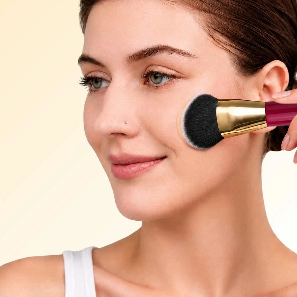 CHICHODO Cọ Tán Nền Đầu Vát -Cọ Tạo Khối - Cọ Má Hồng Kem Large Angled Foundation Brush C134