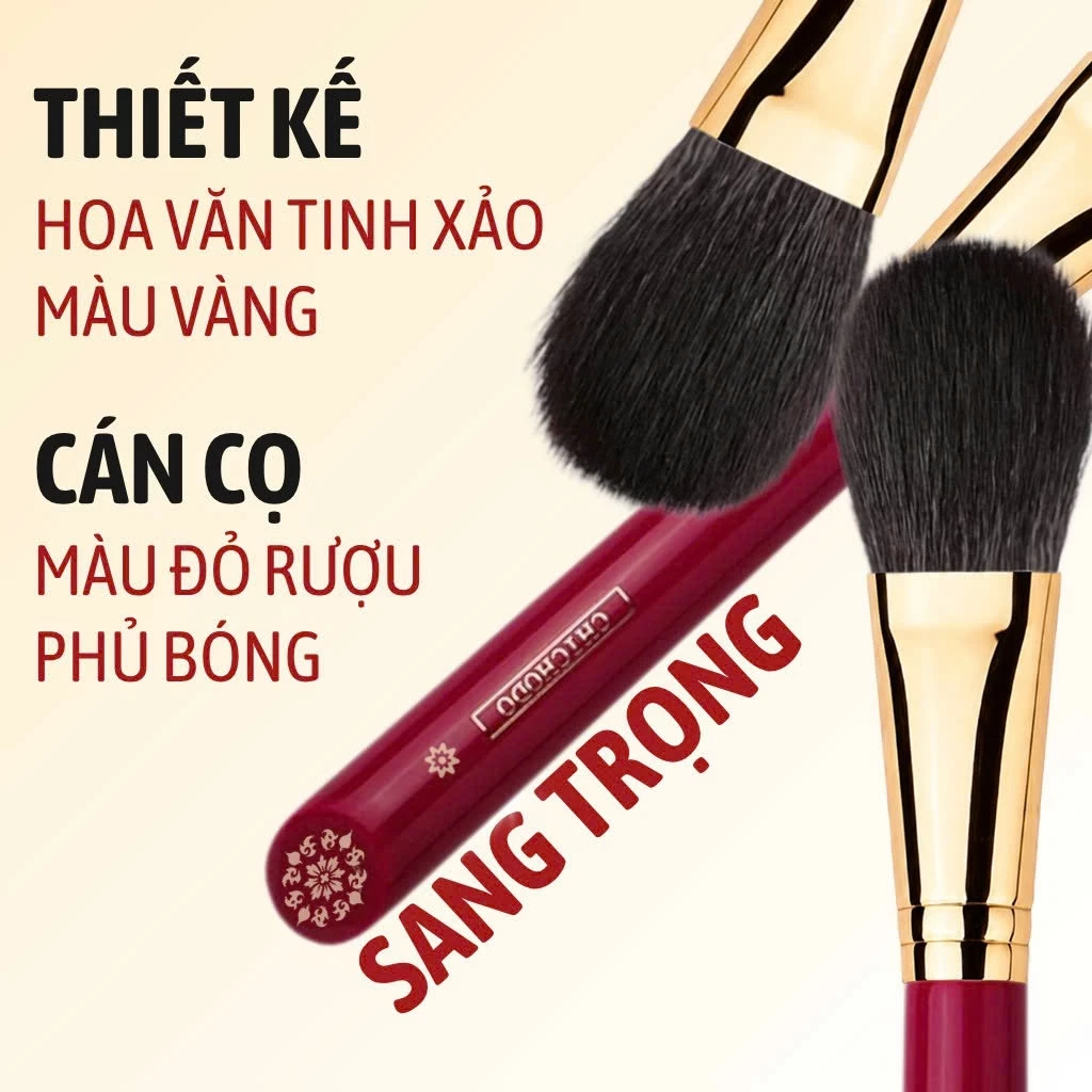 CHICHODO Cọ Highlight - Setting - Má Hồng CHICHODO Tongue Powder Brush C137