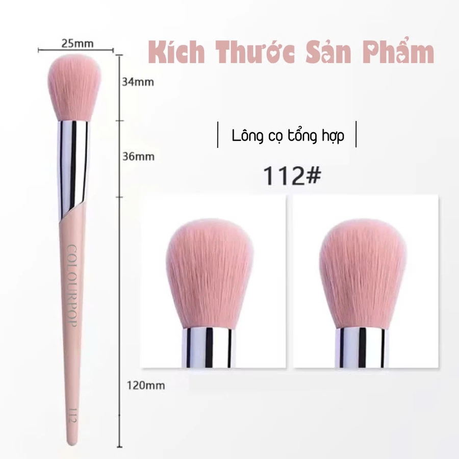 Cọ Phủ Phấn Và Má Hồng Lông Mềm COLOURPOP Blush Brush C112