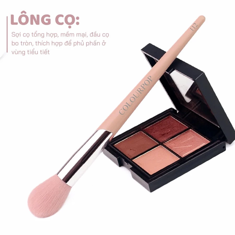Cọ Phủ Phấn Và Má Hồng Lông Mềm COLOURPOP Blush Brush C112