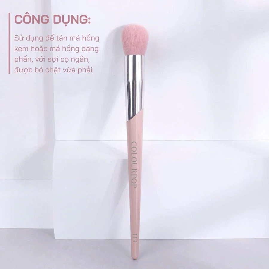 Cọ Má Hồng Kem Và Highlight Bắt Sáng COLOURPOP Blush Brush C119