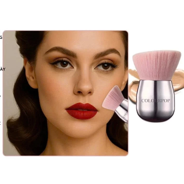 Cọ Tán Má Hồng Kem Và Nền Siêu Xinh COLOURPOP Kabuki Multi-purpose C160