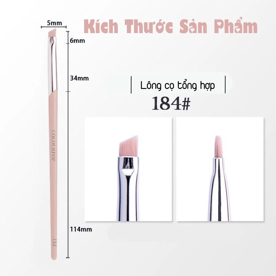 Cọ Kẻ Mắt Đầu Mảnh COLOURPOP Fine Tip Eyeliner Brush C184
