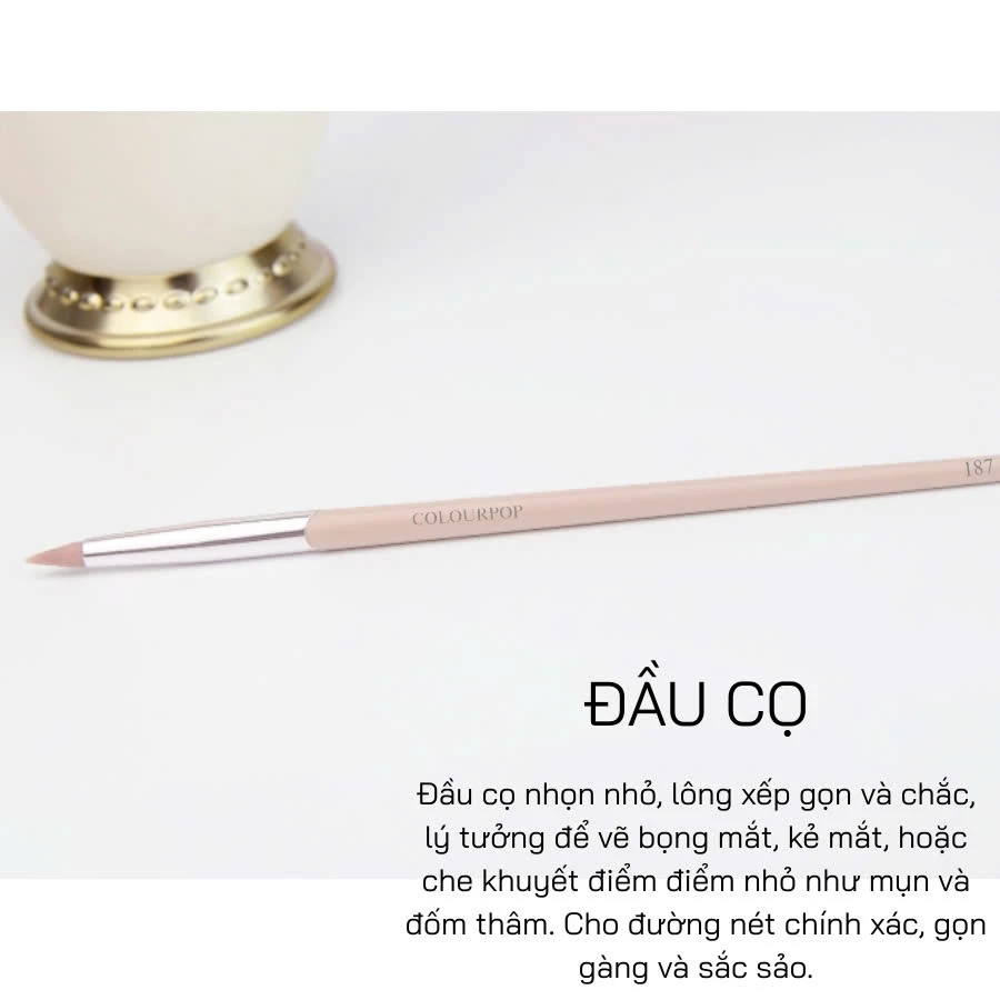 Cọ Kẻ Viền Mắt Và Bọng Mắt COLOURPOP Lip Liner Brush C187