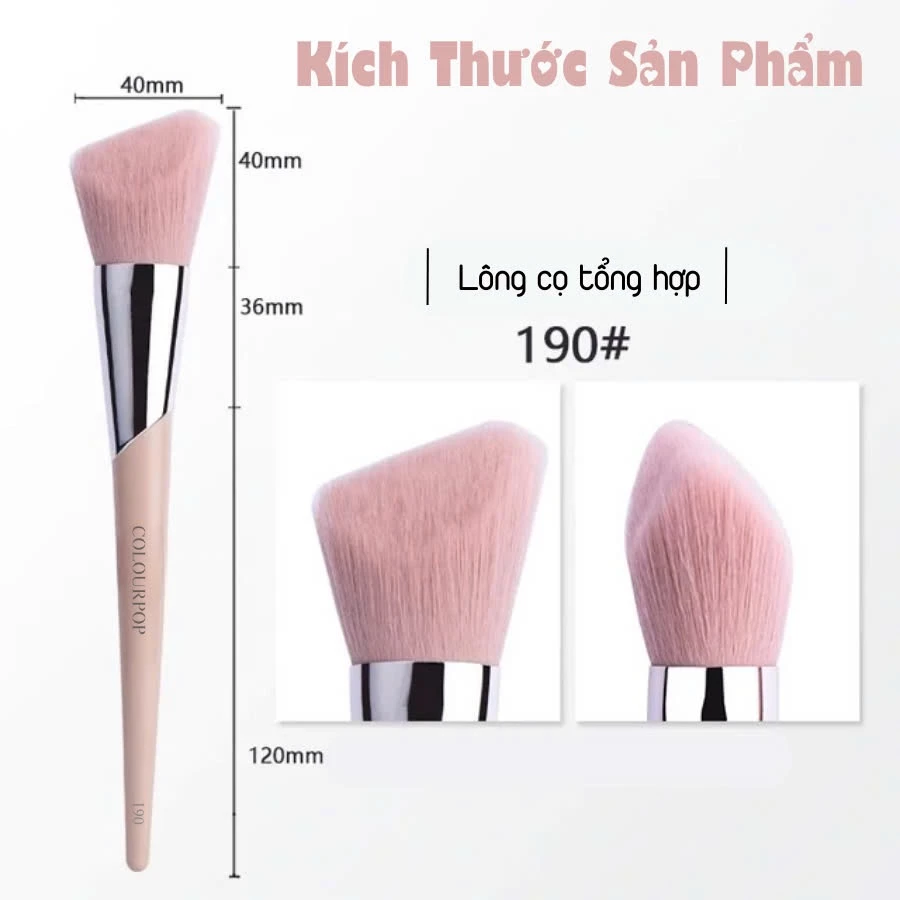 Cọ Tạo Khối Và Má Kem Đầu Xéo Lõm COLOURPOP Multi-purpose Brush C190