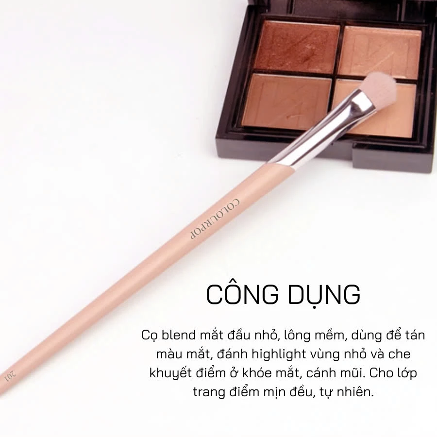 Cọ Tán Mắt Và Che Khuyết Điểm Dạng Kem COLOURPOP Eye Shadow Brush C201