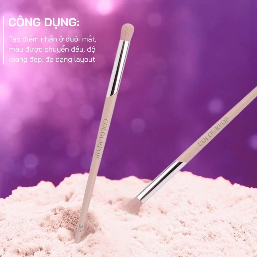Cọ Mắt Tròn Tán Và Nhấn Đuôi COLOURPOP Eye Shadow Brush C204