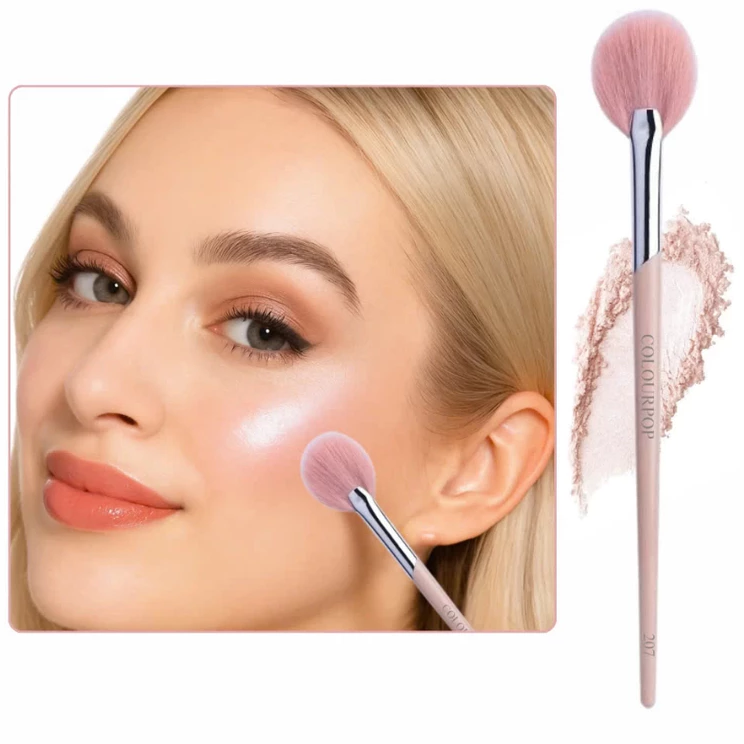 Cọ trang điểm COLOURPOP hình quạt tròn Cọ highlight tán phấn lông cọ mềm mại Fan Highlight C207