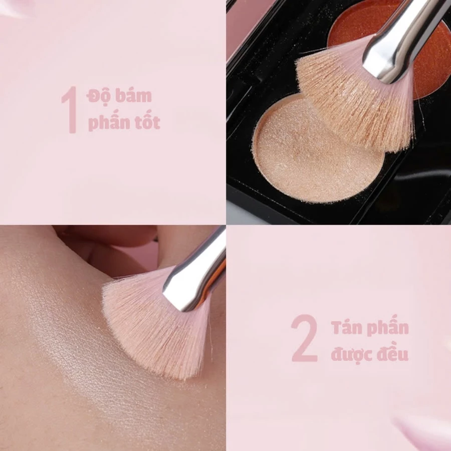Cọ Highlight Hình Quạt Bắt Sáng COLOURPOP Fan Highlight Brush C208