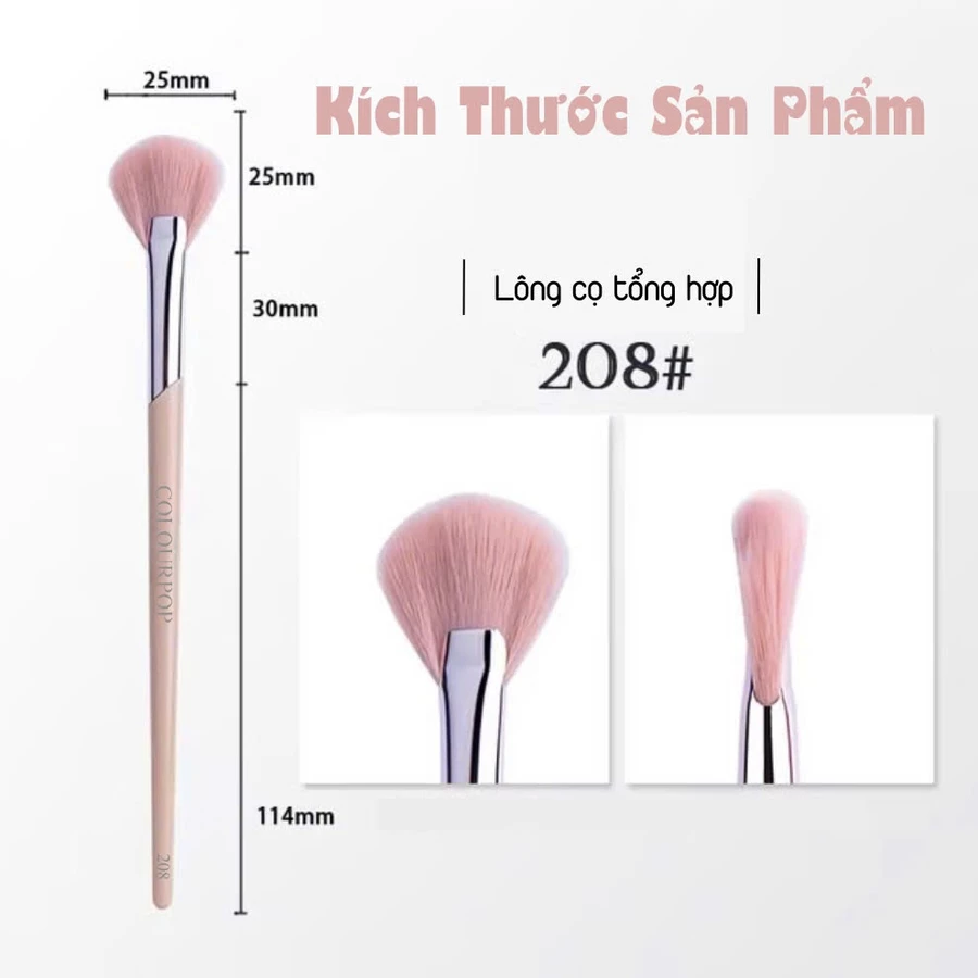Cọ Highlight Hình Quạt Bắt Sáng COLOURPOP Fan Highlight Brush C208