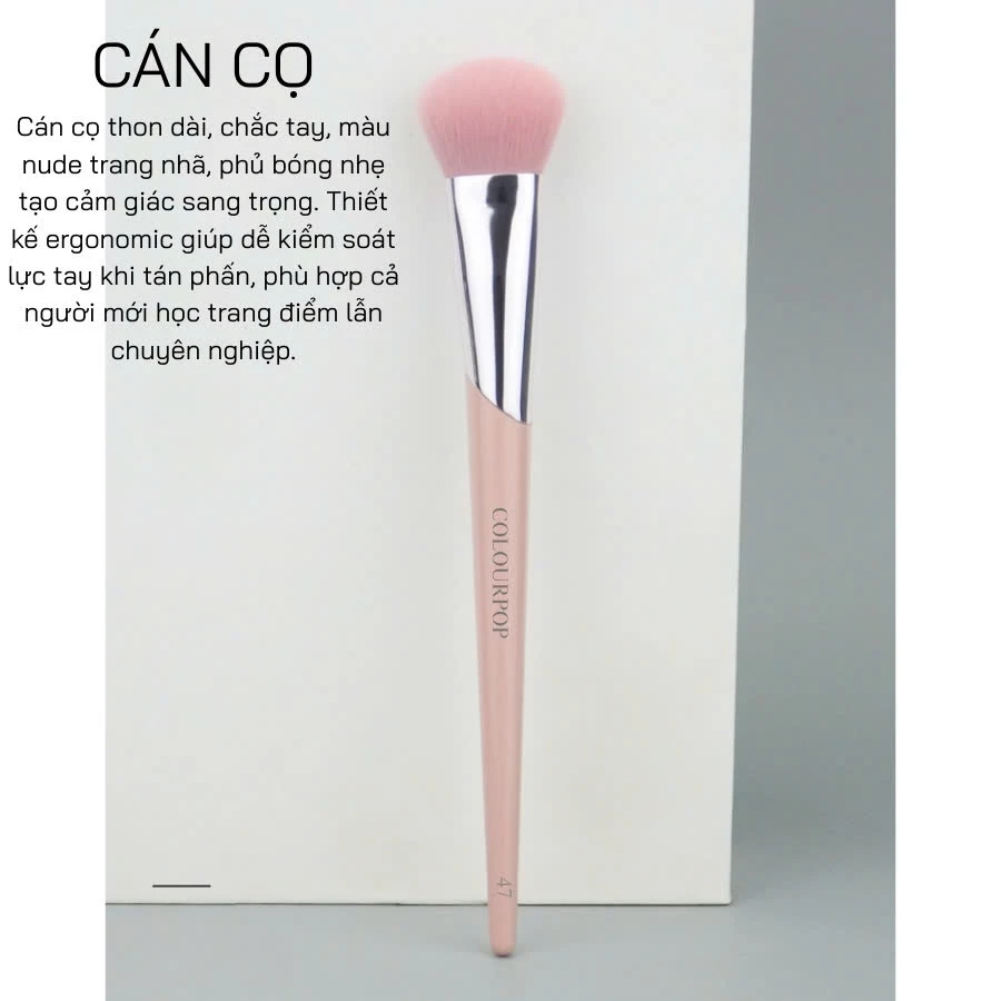  Cọ Kem Nền Đầu Vát Đa Năng COLOURPOP Foundation Brush C47